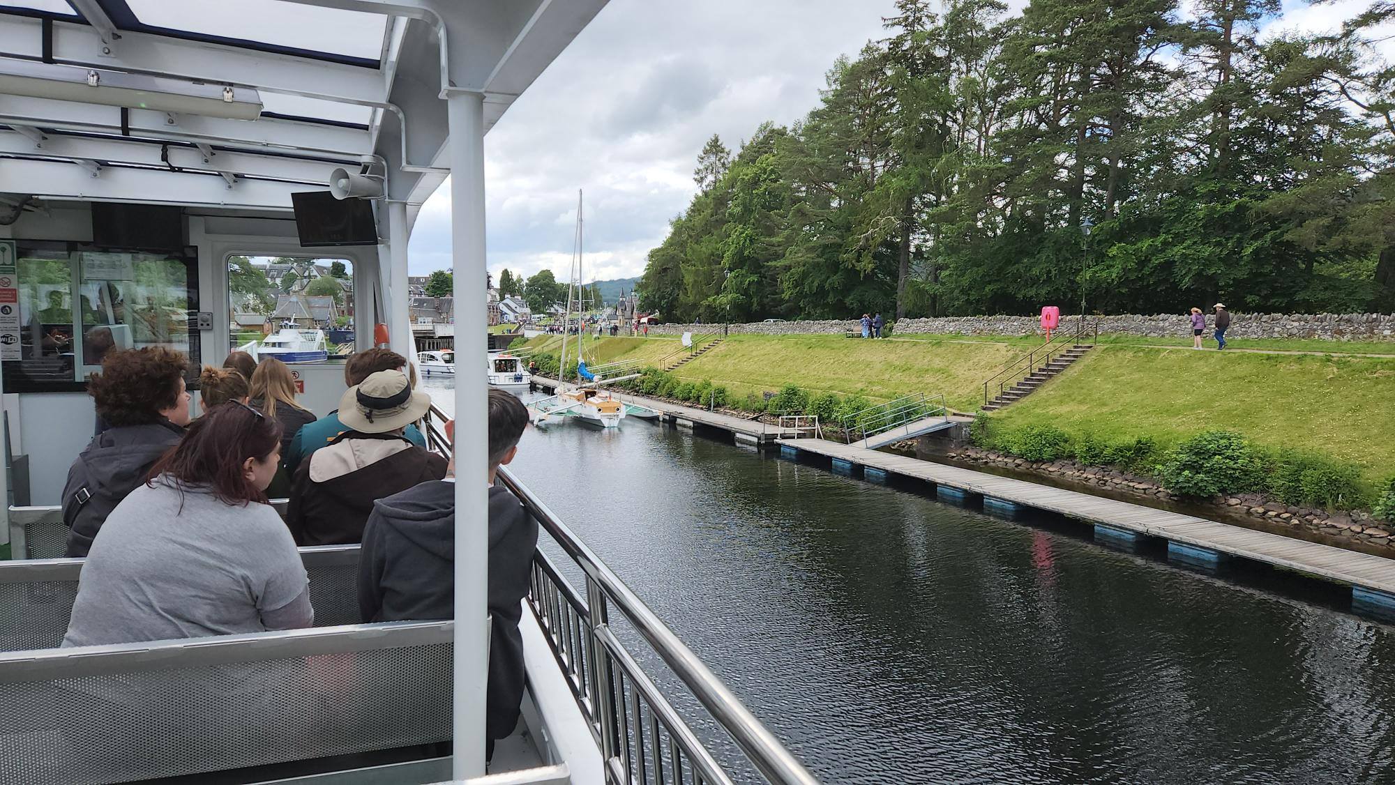 À bord du bateau, canal de Fort Augustus