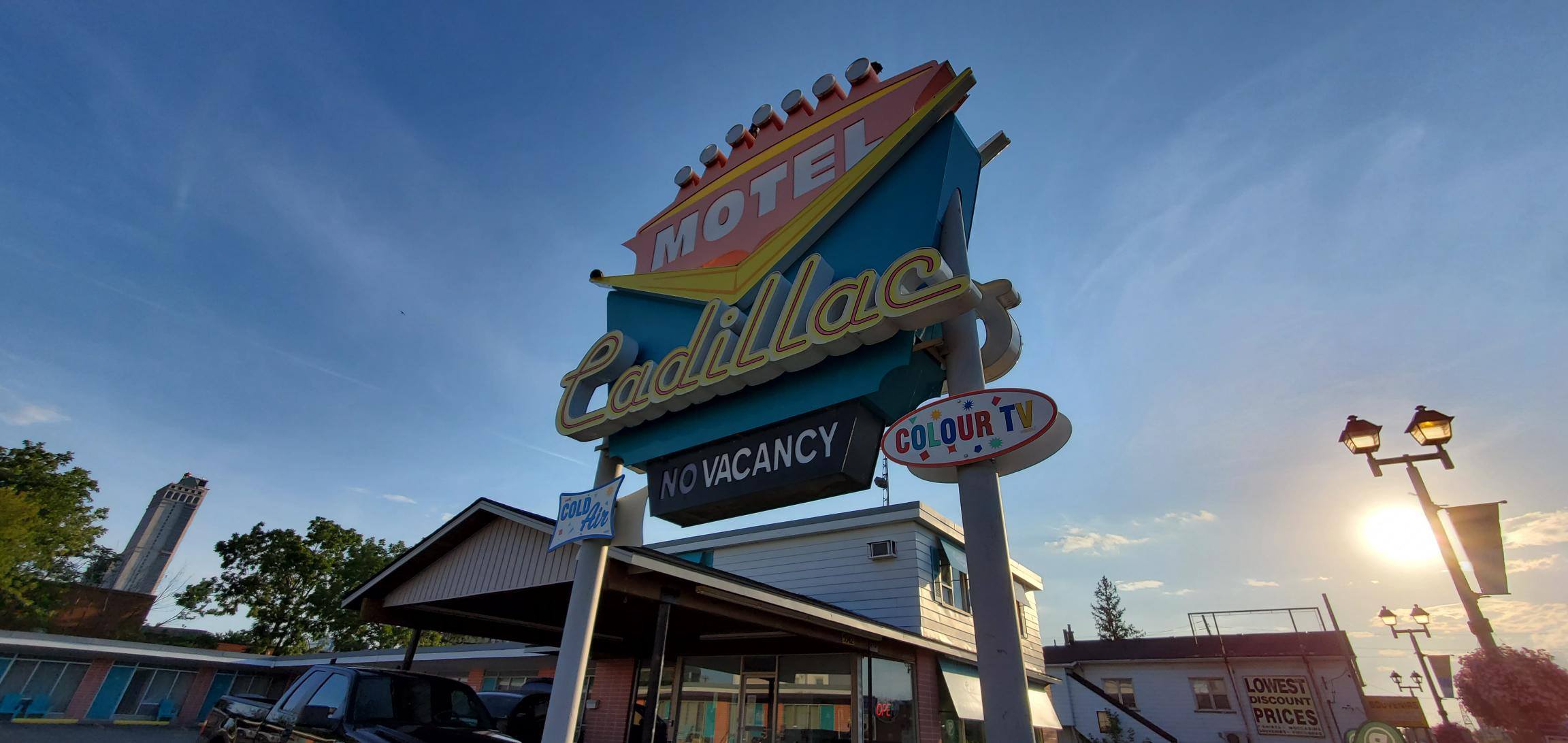 Le Motel Cadillac rétro