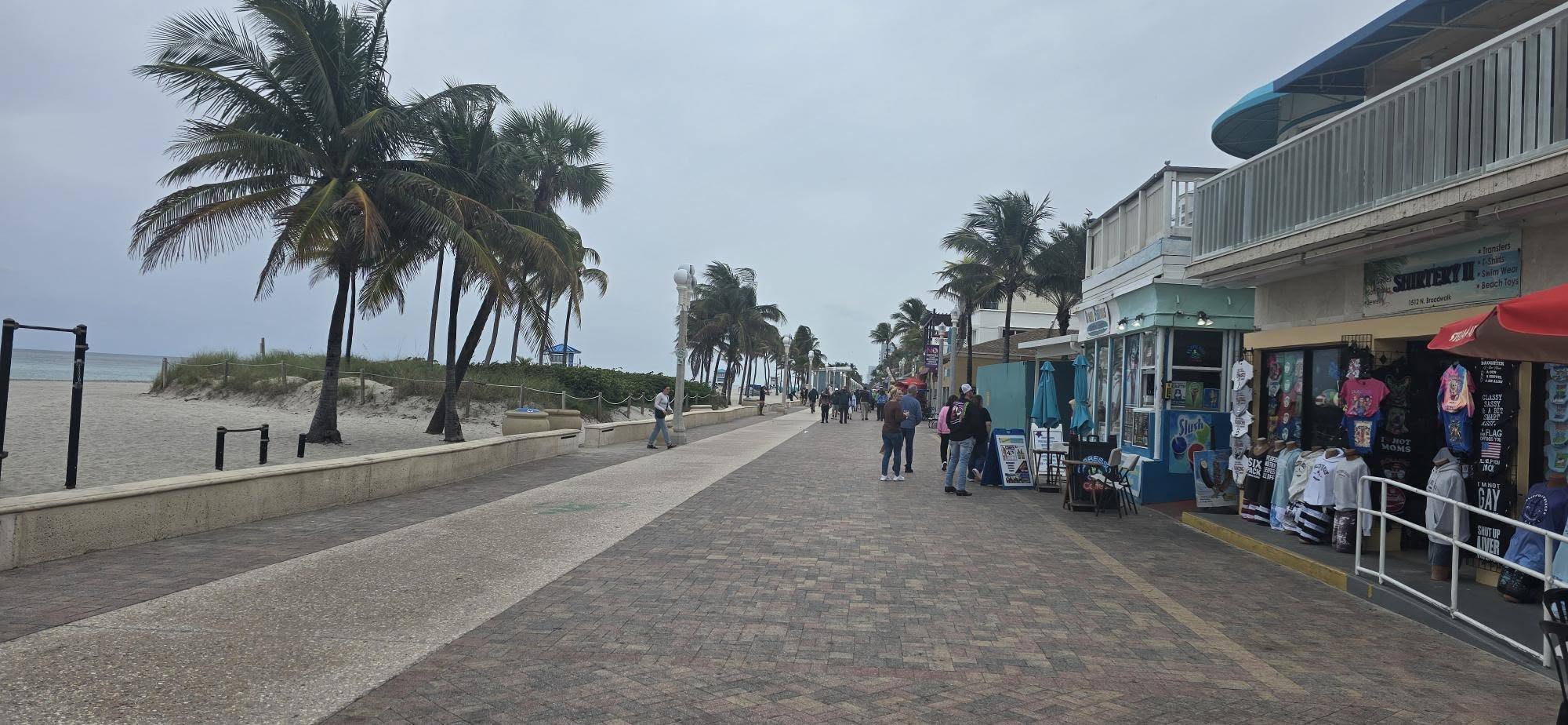 Promeneurs sur le Boardwalk